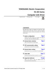 YOKOGAWA FA-M3 Series Instruction Manual