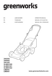 GreenWorks LMB407 Operator's Manual