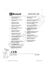 Einhell GP-CR 36/45 Li E BL Original Operating Instructions
