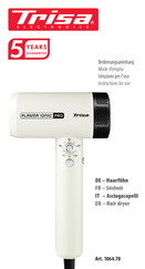 Trisa PLASMA IONIC PRO Instructions For Use Manual