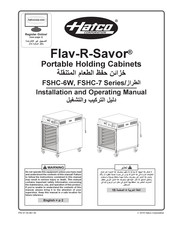 Hatco Flav-R-Savor FSHC-6W Series Installation And Operating Manual