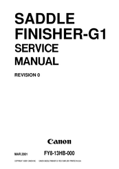 Canon SADDLE FINISHER-G1 Service Manual