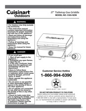 Cuisinart Outdoors CGG-9236 Manual