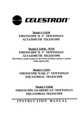 Celestron 31030-WOS Instruction Manual