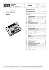 Barth lococube GT-900 Manual