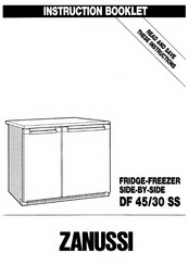 Zanussi DF 45/30 SS Instruction Book