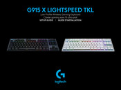 Logitech G G915 X LIGHTSPEED TKL Setup Manual