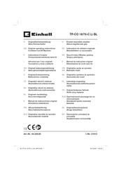 Einhell TP-CO 18/76-C Li BL Original Operating Instructions