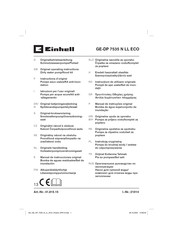 EINHELL GE-DP 7535 N LL ECO Original Operating Instructions