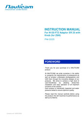 Nauticam 22225 Instruction Manual