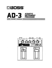 Boss AD-3 Owner's Manual