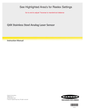 Banner Q4XFILAF310-Q8 Instruction Manual