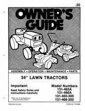 MTD 131-465A Owner's Manual