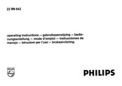 Philips 22 RN 642 Operating Instructions Manual