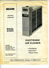 Sears 387.849210 Owner's Manual