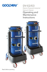 Goodway DV-E2 Operating And Maintenance Instructions Manual