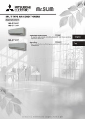 Mitsubishi Electric Mr.SLIM MS-GY18VF Operating Instructions Manual