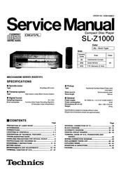 Technics SL-Z1000 Service Manual