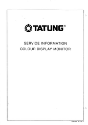 Tatung CM-1480 Service Information