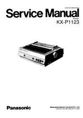 Panasonic KX-P1123 Manual