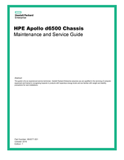 HP Apollo 6500 Gen9 Maintenance And Service Manual