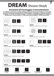 Bossini DREAM H38861 Installation And Care Instructions
