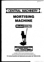 Central Machinery 35570 Quick Start Manual