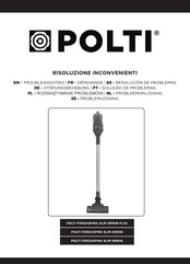 POLTI FORZASPIRA SLIM SR90B PLUS Troubleshooting Manual