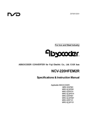 NSD Absocoder NCV-220HFEM2R Specifications & Instruction Manual