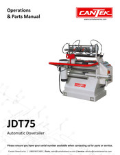 Cantek CANJDT75 Operations & Parts Manual