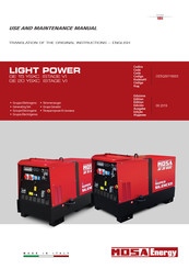 Mosa GE 15 YSXC Use And Maintenance Manual