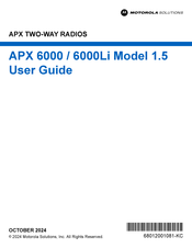 Motorola solutions APX 6000 1.5 User Manual