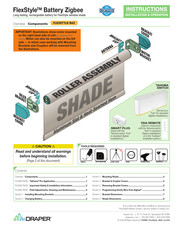 Draper FlexStyle Battery Zigbee Instructions Installation & Operation