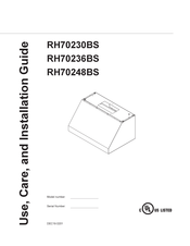 LuxeAir RH70236BS Use, Care And Installation Manual