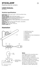 KSIX STICKLAMP BXLAMP02 User Manual