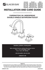 Glacier bay FARRINGTON HD67427W-6104 Installation And Care Manual