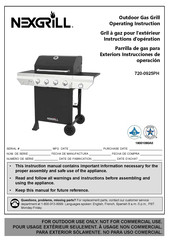 Nexgrill 720-0925PH Operating	 Instruction