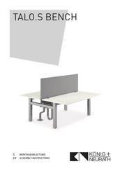 KONIG+NEURATH TALO.S BENCH Assembly Instructions Manual