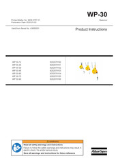 Atlas Copco 8202078104 Product Instructions