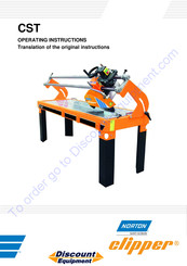 SAINT-GOBAIN Norton Clipper CST Operating Instructions Manual