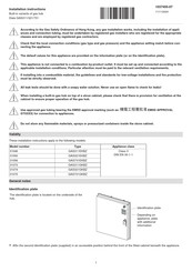 V-ZUG Dials GAS321 Installation Instructions Manual
