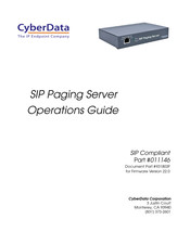 CyberData 011146 Operation Manual