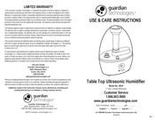 Guardian H910 Use & Care Instructions Manual