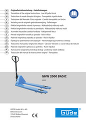 GÜDE 24322 Translation Of The Original Instructions
