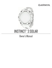 Garmin INSTINCT 3 SOLAR Owner's Manual