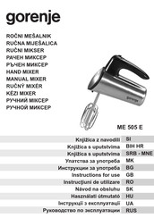 Gorenje ME 505 E Instructions For Use Manual