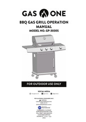 GAS ONE GP-3030S Operation Manual