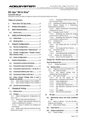 ADELSYSTEM CBI Series Instruction Manual