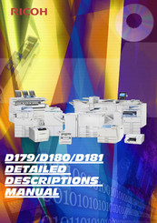 Ricoh D180 Detailed Descriptions Manual