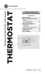 GE RAK149P2A Owner's Manual And Installation Instructions